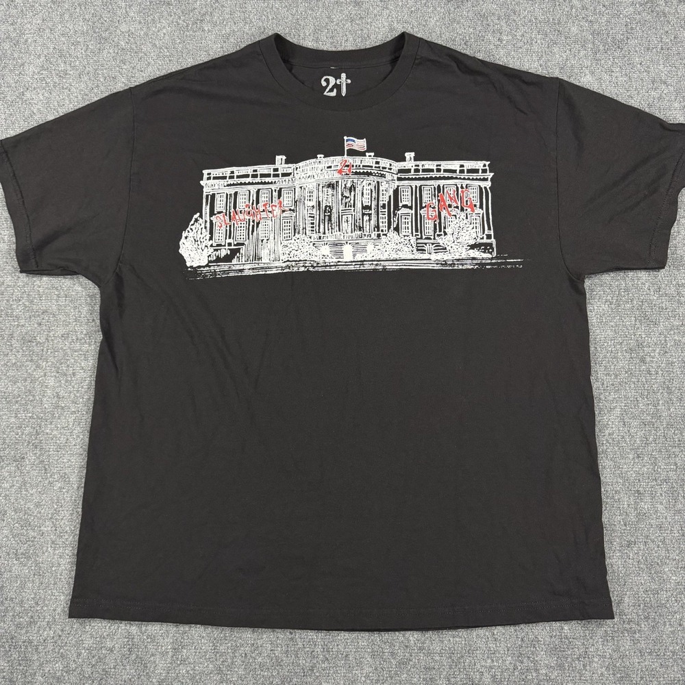 21 Savage American Dream Tour Shirt Mens XXL 2024 Slaughter Gang‎ Dates Rap